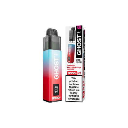 Vapes Bar Ghost Pro 8000 Cherry Watermelon Freeze