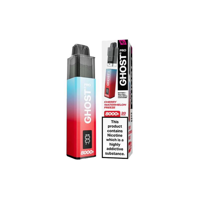 Vapes Bar Ghost Pro 8000 Cherry Watermelon Freeze