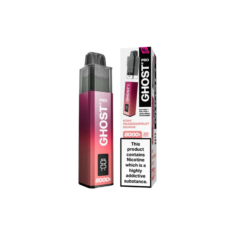 Vapes Bar Ghost Pro 8000 Kiwi Passionfruit Guava
