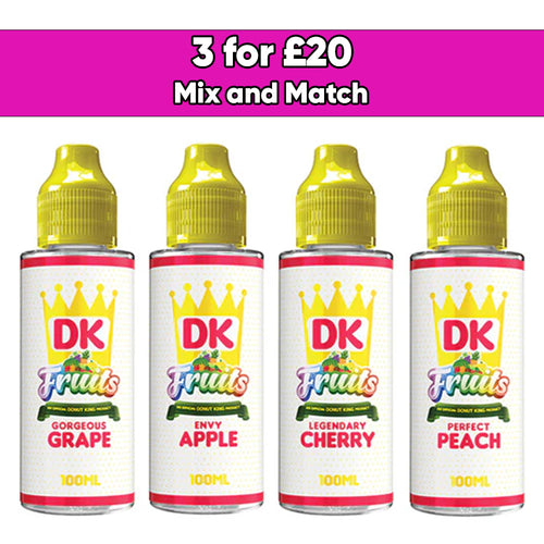DK Fruits 100ml Shortfill 0mg (70VG/30PG)