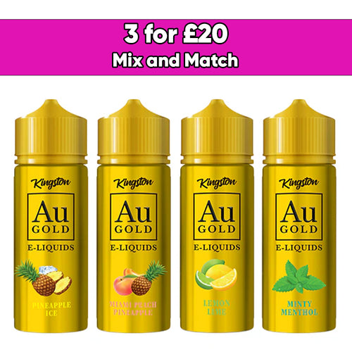 Kingston AU Gold 100ml 0mg Shortfill E-liquid (70VG/30PG)