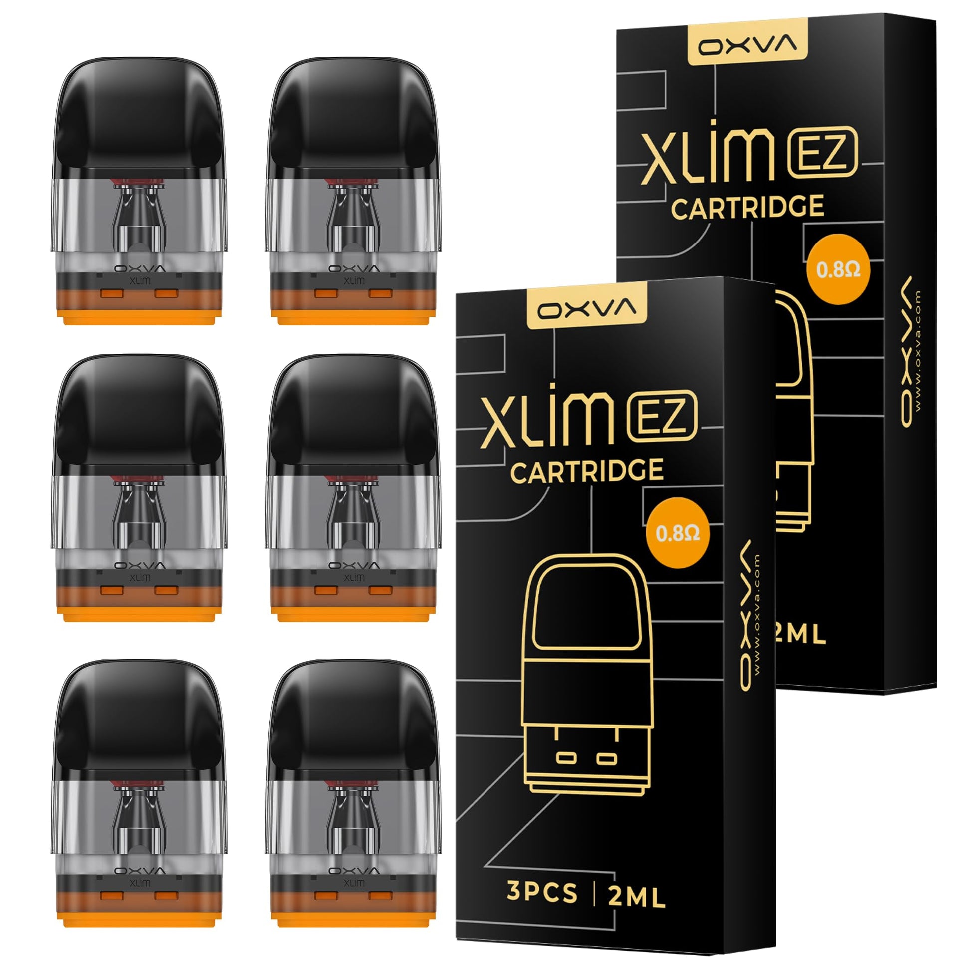 OXVA Xlim EZ Replacement Pods 3ml (0.4Ohm, 0.6Ohm, 0.8Ohm, 1.2Ohm)