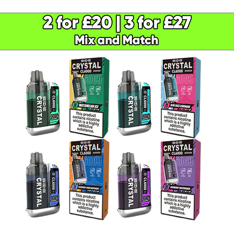 SKE Crystal CL6000 20mg Prefilled Vape Kit 6000 Puffs