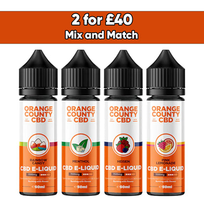 Orange County CBD 1500mg Broad Spectrum CBD E-liquid 50ml (60VG/40PG)