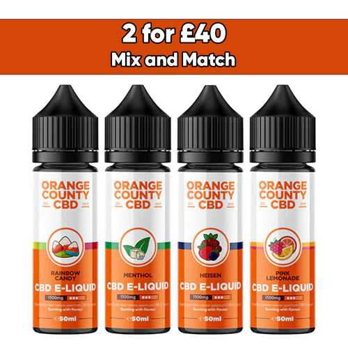 Orange County CBD 1500mg Broad Spectrum CBD E-liquid 50ml (60VG/40PG)