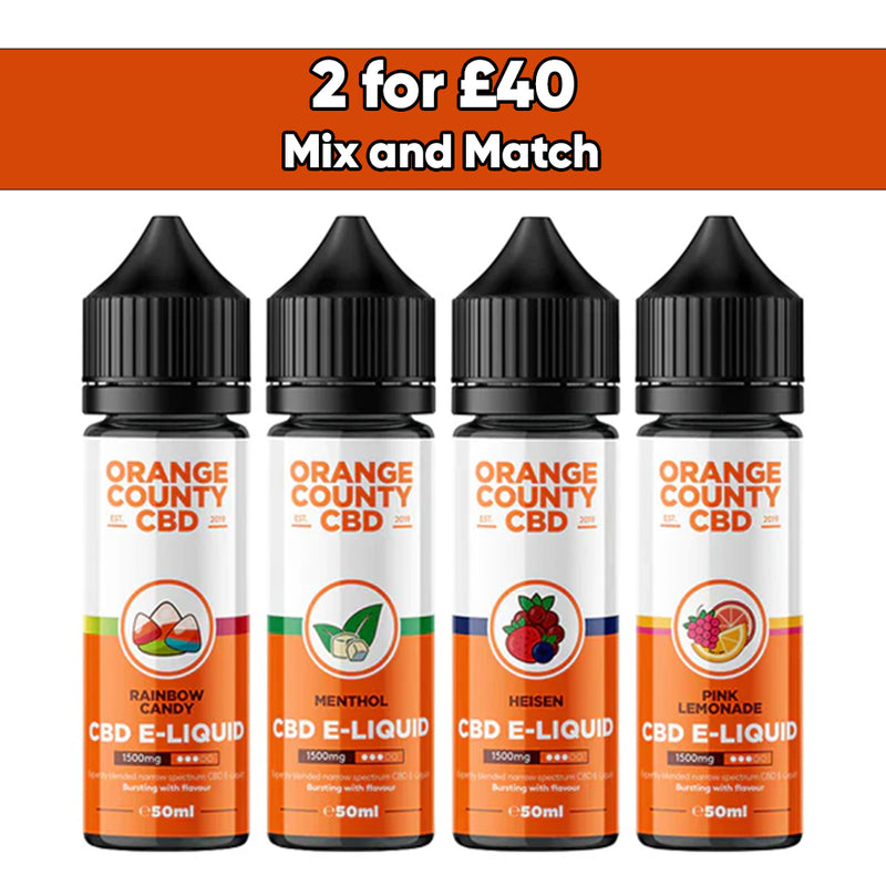 Orange County CBD 1500mg Broad Spectrum CBD E-liquid 50ml (60VG/40PG)