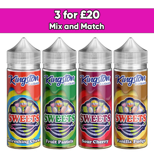 Kingston Sweets 120ml Shortfill 0mg (70VG/30PG)
