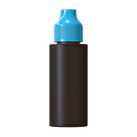 Black / Cyan 120ml e-Flip & Click® Shortfill Bottle (PET)