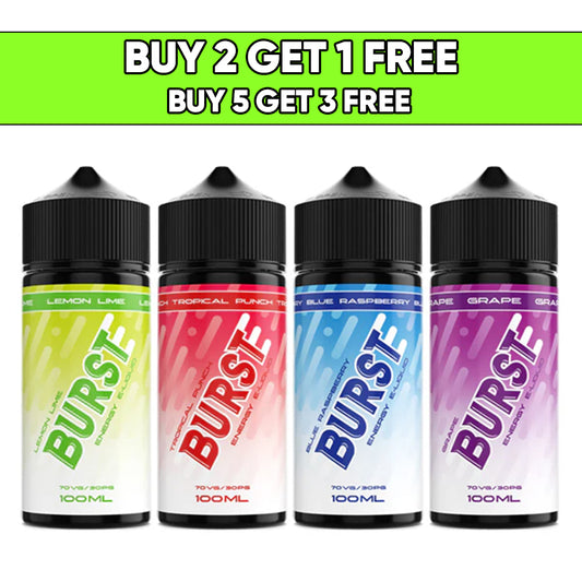 Burst Energy 100ml Shortfill 0mg (70VG/30PG)