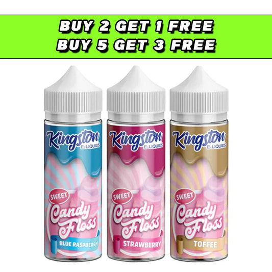 Kingston Sweet Candy Floss 120ml Shortfill 0mg (70VG/30PG)