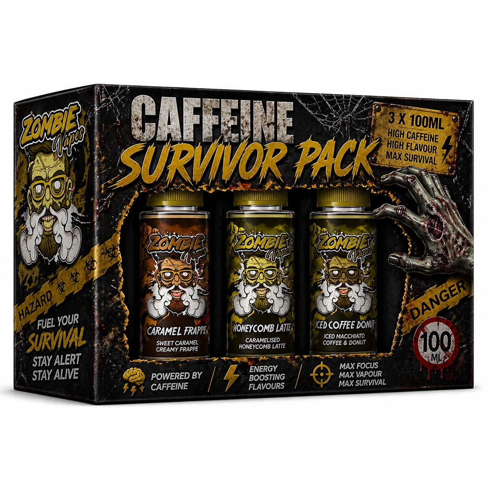 Caffeine Survivor Pack - 3 x 100ml E Liquid