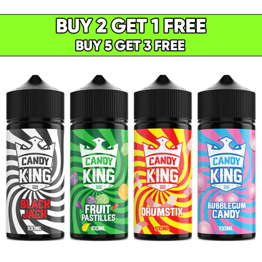 Candy King 100ml 0mg Shortfill E-Liquid (70VG/30PG)