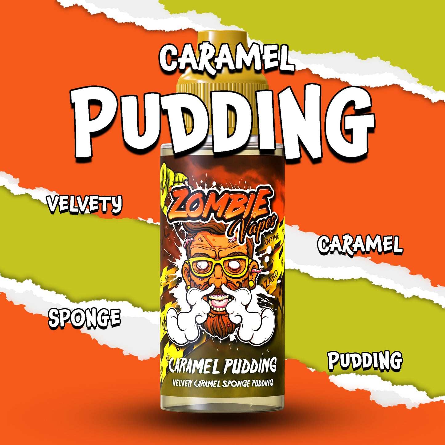 Caramel Pudding Vape Liquid by Zombie Vapes