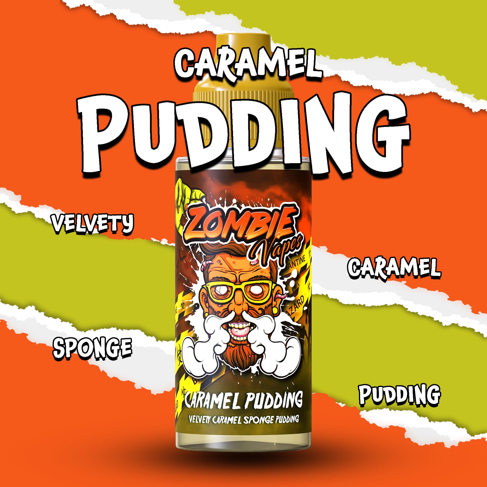 Caramel Pudding Vape Liquid by Zombie Vapes