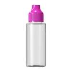 Clear / Magenta 120ml e-Flip & Click® Shortfill Bottle (PET)