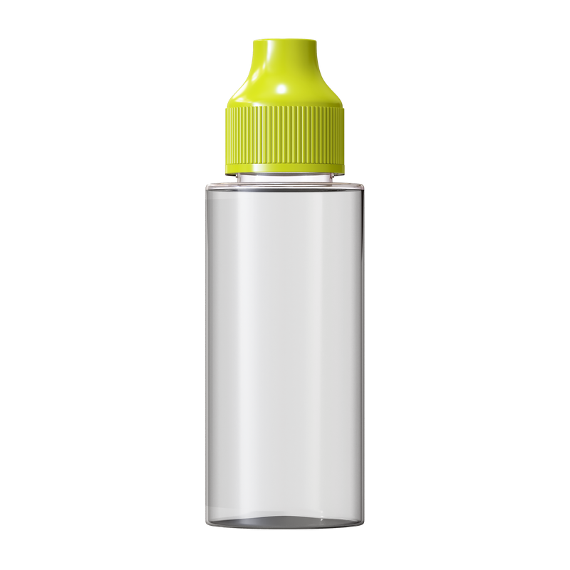 Clear / Yellow 120ml e-Flip & Click® Shortfill Bottle (PET)