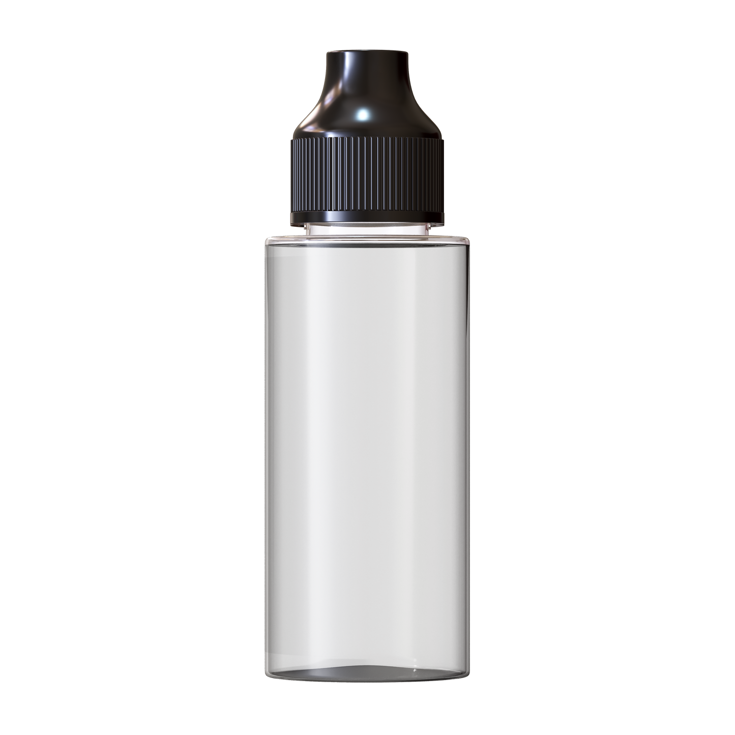 Clear / Black 120ml e-Flip & Click® Shortfill Bottle (PET)