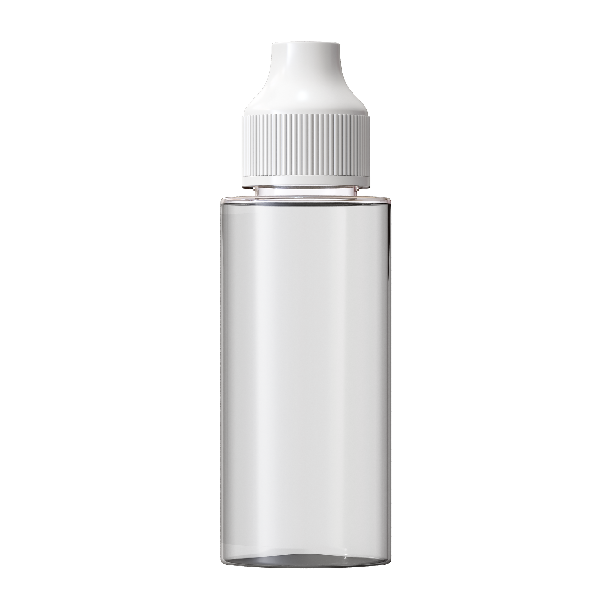 Clear / White 120ml e-Flip & Click® Shortfill Bottle (PET)