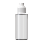 Clear / White 120ml e-Flip & Click® Shortfill Bottle (PET)