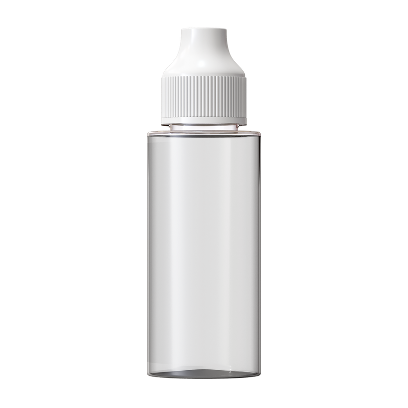 Clear / White 120ml e-Flip & Click® Shortfill Bottle (PET)