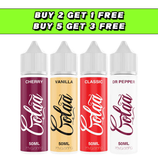 Colaa 50ml Shortfill 0mg (70VG/30PG)