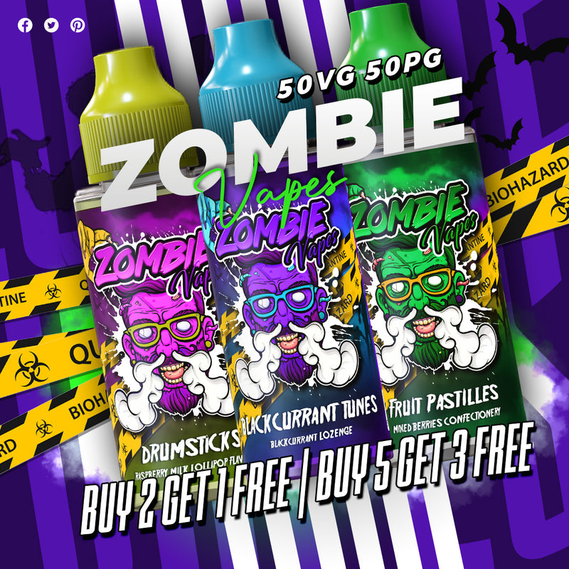Zombie Vapes 100ml Shortfill E-Liquid (50VG/50PG)