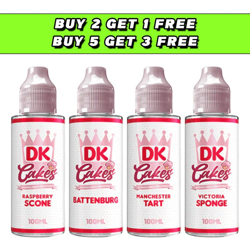 DK Cakes 100ml Shortfill 0mg (70VG/30PG)