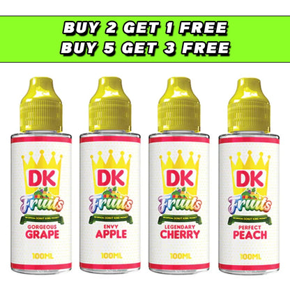 DK Fruits 100ml Shortfill 0mg (70VG/30PG)