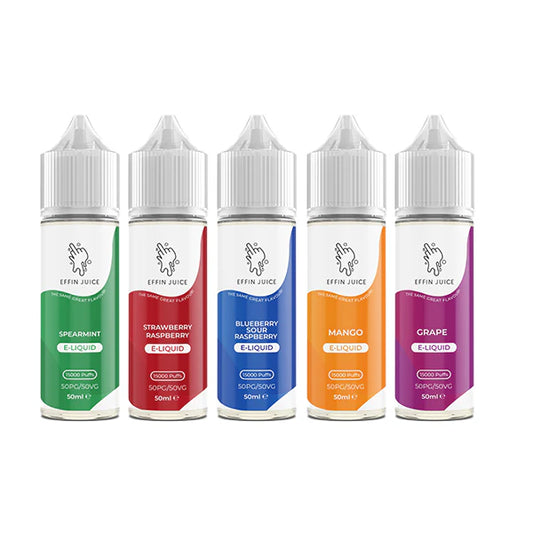 EFFIN Juice 50ml Shortfill (50VG/50PG) - Multipack