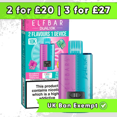 Elfbar Dual 10k Vape Kit - Purple Edition