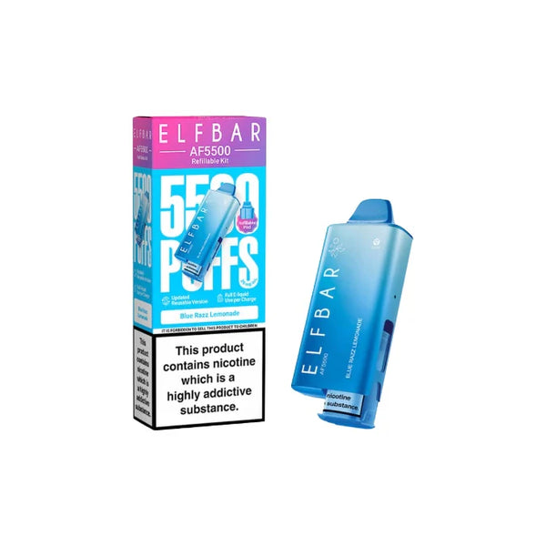 Elf Bar AF5500 Prefilled Pod Vape Kit Blue Razz Lemonade