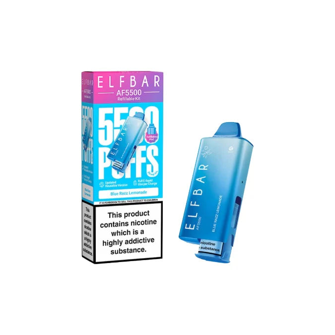 Elf Bar AF5500 Prefilled Pod Vape Kit Blue Razz Lemonade