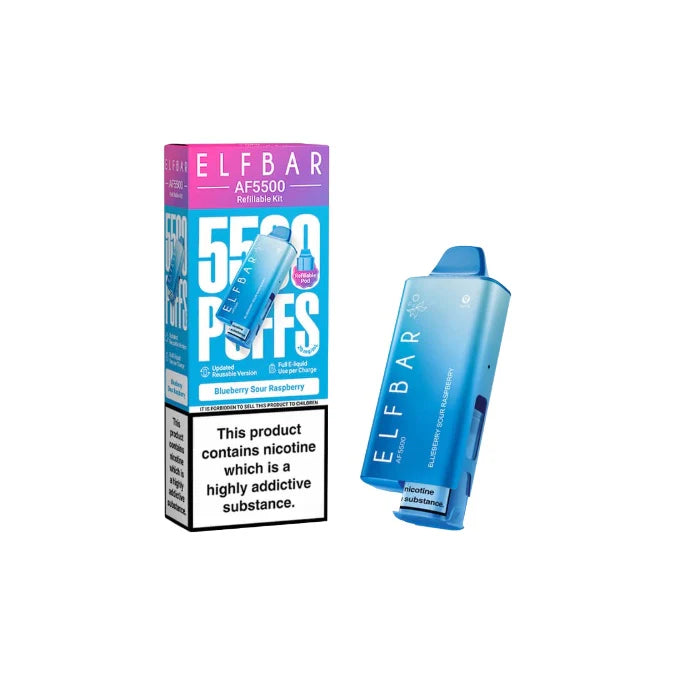 Elf Bar AF5500 Prefilled Pod Vape Kit Blueberry Sour Raspberry