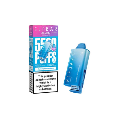 Elf Bar AF5500 Prefilled Pod Vape Kit Blueberry Sour Raspberry