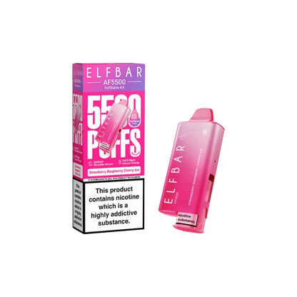 Elf Bar AF5500 Prefilled Pod Vape Kit Strawberry Raspberry Cherry Ice
