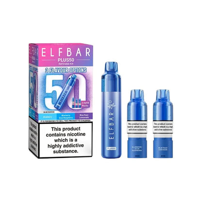 Elf Bar Plus50 Prefilled 50K Pod Vape Kit Blue Edition