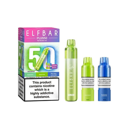 Elf Bar Plus50 Prefilled 50K Pod Vape Kit Mint Edition