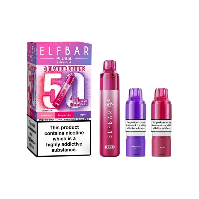 Elf Bar Plus50 Prefilled 50K Pod Vape Kit Red Edition