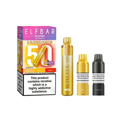 Elf Bar Plus50 Prefilled 50K Pod Vape Kit Yellow Edition