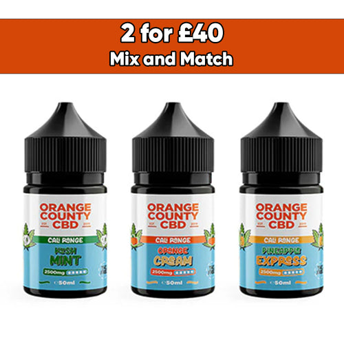 Orange County CBD Cali Range 1500mg CBD 50ml E-liquid (60VG/40PG)