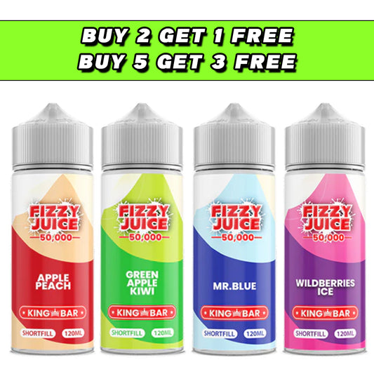 Fizzy Juice King Bar 100ml Shortfill 0mg (70VG/30PG)