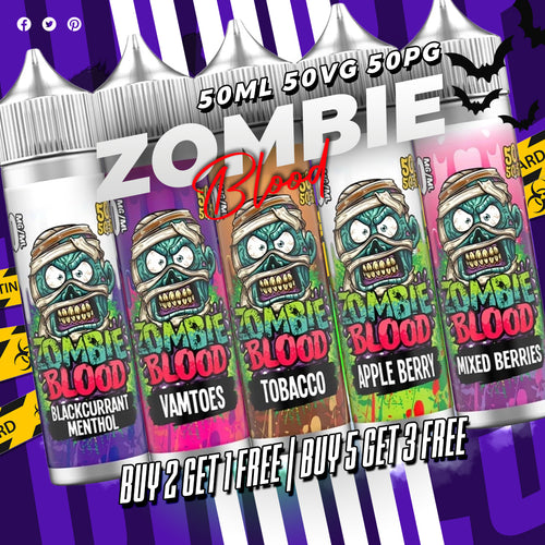 Zombie Blood 50ml Shortfill E-Liquid (50/50 VG/PG)