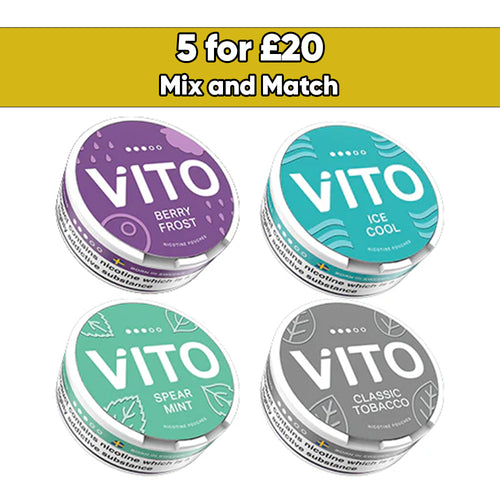 VITO 10mg Nicotine Pouches - 20 Pouches