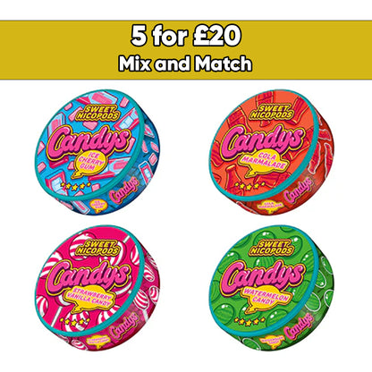 Candys 46.9mg Slim Nicotine Pouches - snus Pouches