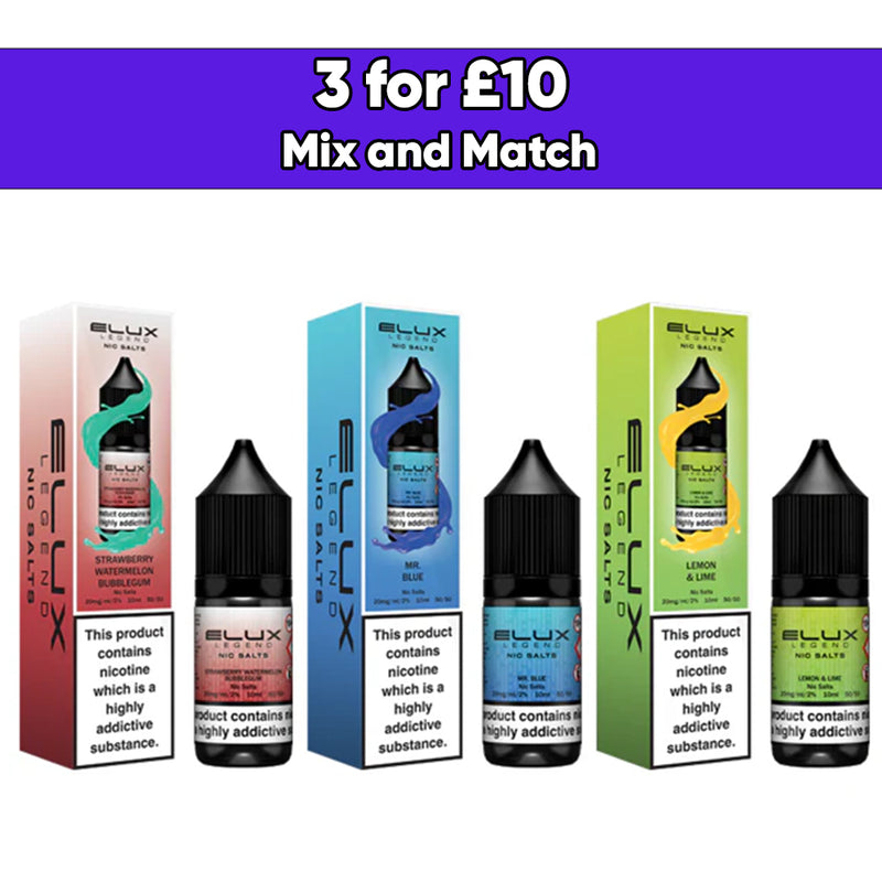 Elux Legend 10ml Nic Salts (50VG/50PG)