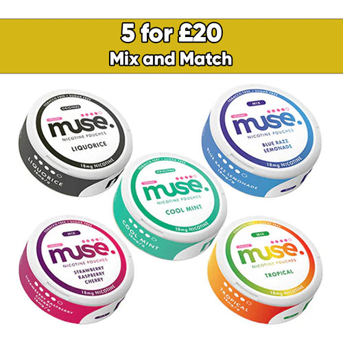 Muse 18mg Nicotine Pouches (UK Made) - snus Pouches