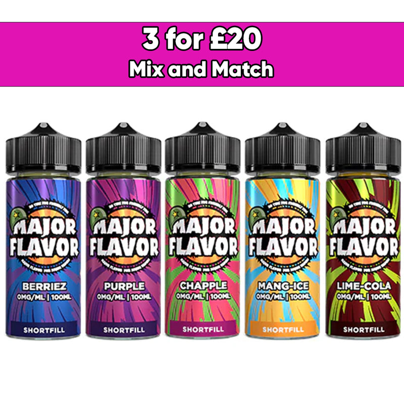 Major Flavor Reloaded 100ml Shortfill 0mg (70VG/30PG)