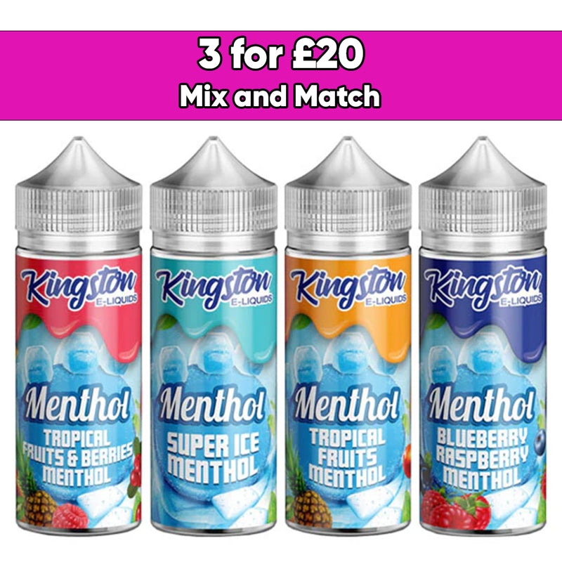 Kingston Menthol 120ml Shortfill 0mg (70VG/30PG)