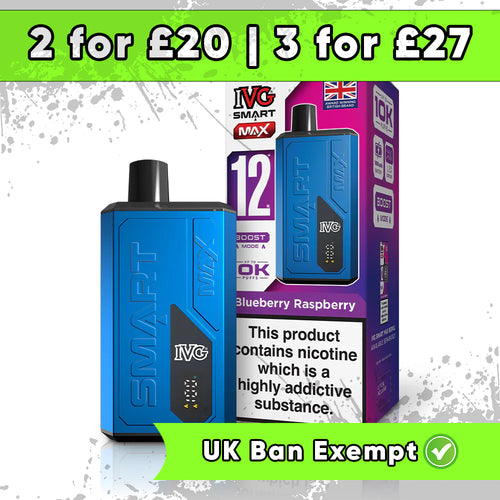 IVG Smart Max 10k Blueberry Raspberry Starter Kit