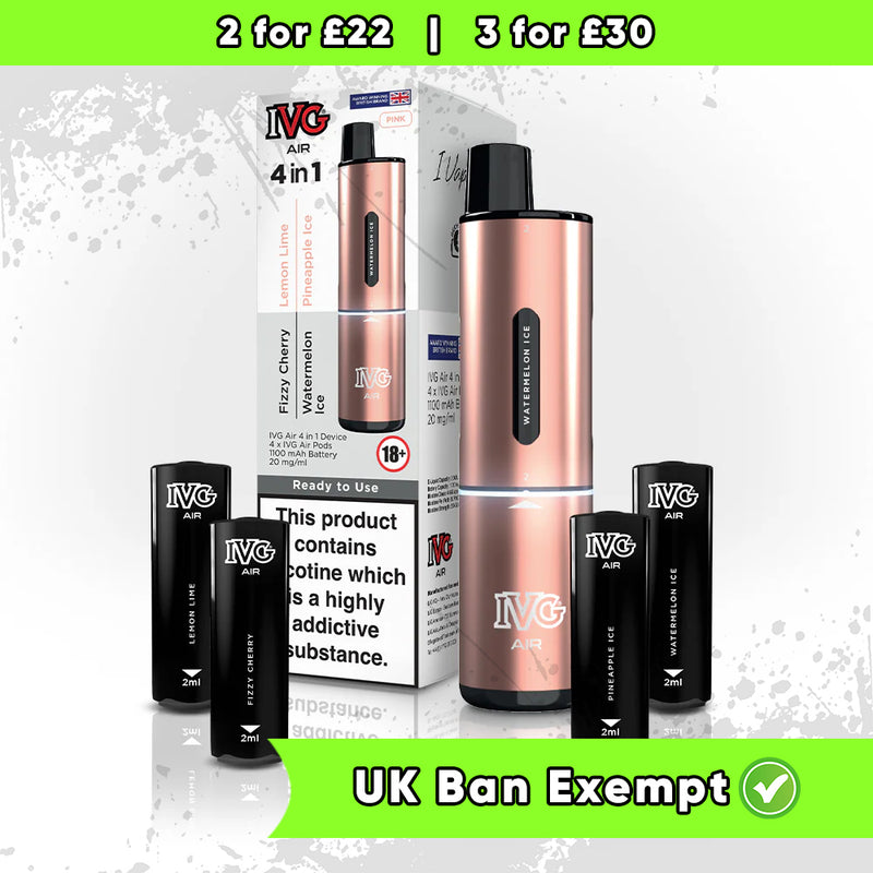 IVG Air 4 in 1 Pink Starter Kit